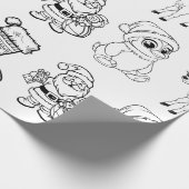 Kerst Kleuren Wrapping Papier (Hoek)