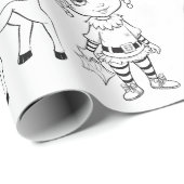 Kerst Kleuren Wrapping Papier (Rol Hoek)