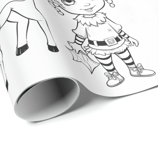 Kerst Kleuren Wrapping Papier (Rol Hoek)