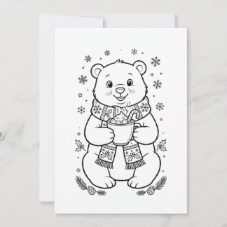 kerst kleurontwerp kinderen kaart