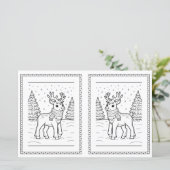 Kerst kleurplaat voor kinderen (Staand voorkant)