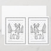 Kerst kleurplaat voor kinderen (Voorkant / Achterkant)