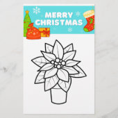 Kerst kleurplaten! flyer (Achterkant)