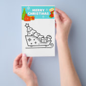 Kerst kleurplaten! flyer (Hand)