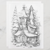 Kerst Kleurplaten, Volwassen Kleurplaten Posters (Voorkant / Achterkant)