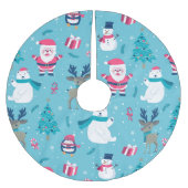 Kerst kleurrijk ontwerp kerstboom rok (Voorkant)