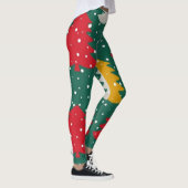 Kerst Kleurrijke Bomen Naadloze Patronen Leggings (Rechts)