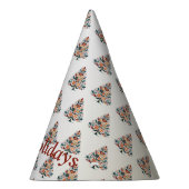 Kerst Kleurrijke Boom Scandinavië Folk Art Feesthoedjes (Rechts)