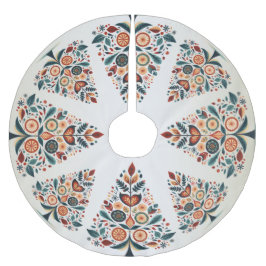 Kerst Kleurrijke Boom Scandinavië Folk Art Kerstboom Rok