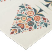 Kerst Kleurrijke Boom Scandinavië Folk Art Tafelkleed (Gekanteld)