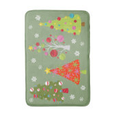 Kerst Kleurrijke Boom Vakantie modern Badmat (Voorkant Verticaal)