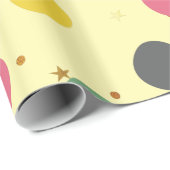 Kerst Kleurrijke cirkels Patroon Cadeaupapier (Rol Hoek)