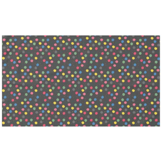 Kerst Kleurrijke Cirkels Tafelkleed (Voorkant (Horizontaal))