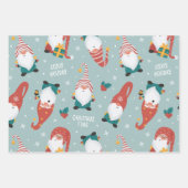 Kerst kleurrijke decoratie inpakpapier (Voorkant 2)