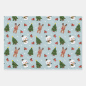 Kerst kleurrijke decoratie inpakpapier (Voorkant)