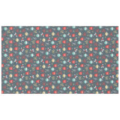 Kerst kleurrijke kopjes, strikken en maretak tafelkleed (Voorkant (Horizontaal))