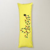 Kerst Kleurrijke Lichten Liefde Tekst-45872 Lichaamskussen (Achterkant (Verticaal))