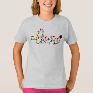 Kerst Kleurrijke Lichten Liefde Tekst-45872 T-shirt