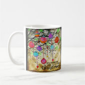  Kerst Kleurrijke Ornamenten Koffiemok (Links)