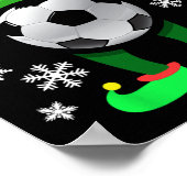 Kerst Klinkers Kerstmis Voetbal Elf  Poster (Hoek)