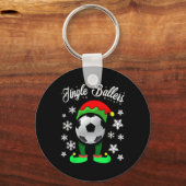 Kerst Klinkers Voetbal Elf Sleutelhanger (Voorkant)