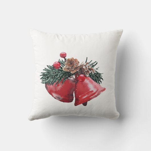 Kerst Klokken Gooi Kussen 41 x 41 cm (Achterkant)