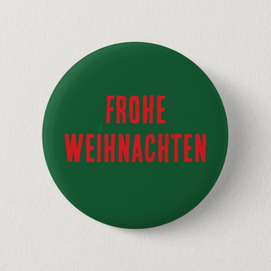 Kerst Knop - Prettig Kerstfeest Ronde Button 5,7 Cm (Voorkant)