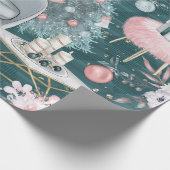 Kerst Knuffel Weer Cadeaupapier (Hoek)