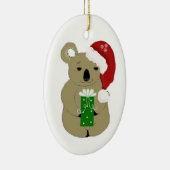 Kerst Koala Beer Keramisch Ornament (Rechts)