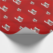 Kerst koala cartoon cadeaupapier (Hoek)
