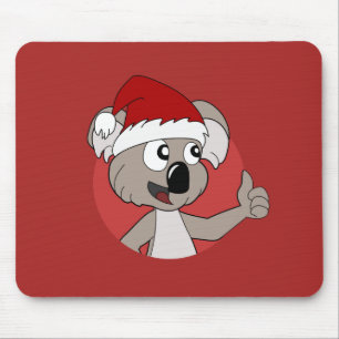 Kerst koala cartoon muismat