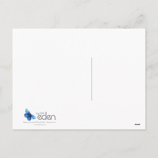 Kerst koala en cadeau whimsy kunst briefkaart (Achterkant)