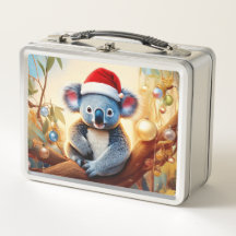 Kerst Koala kerstmuts in gomboom