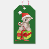 Kerst Koala met snoepriet cadeau label Cadeaulabel (Voorkant)
