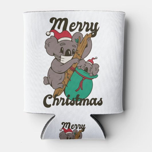 Kerst Koala Moeder Blikjeskoeler (Voorkant)