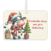 Kerst Koe boom Cadeaus Luchtverfrisser (Voorkant)