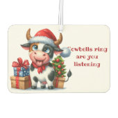 Kerst Koe boom Cadeaus Luchtverfrisser (Achterkant)