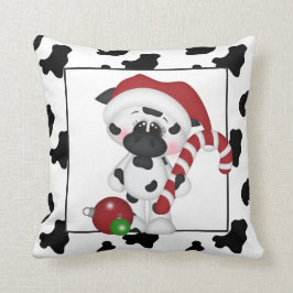 Kerst koe Land Vakantie gooi kussen