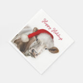 Kerst Koe met Santa Hat Servet (Hoek)