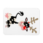 Kerst Koe of rendieren? Flexibele magneet (Horizontaal)