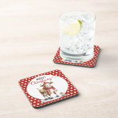 Kerst Koe Pun Bier Onderzetter (Rechterzijde)