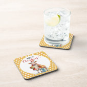 Kerst Koe Pun Bier Onderzetter (Rechterzijde)