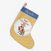 Kerst Koe Pun Kleine Kerstsok (Voorkant (Hangend))