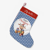 Kerst Koe Pun Kleine Kerstsok (Voorkant (Hangend))