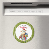 Kerst Koe Pun Magneet (Insitu (Vaatwasser))