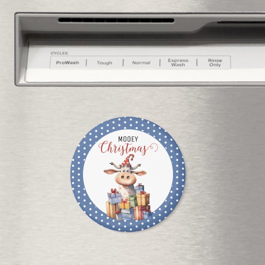 Kerst Koe Pun Magneet (Insitu (Vaatwasser))