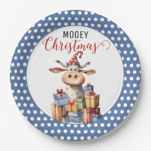 Kerst Koe Pun Papieren Bordje
