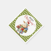 Kerst Koe Pun Servet (Hoek)