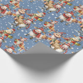 Kerst Koe Pun Wrapping Papier (Hoek)