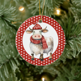 Kerst Koe Puns Keramisch Ornament